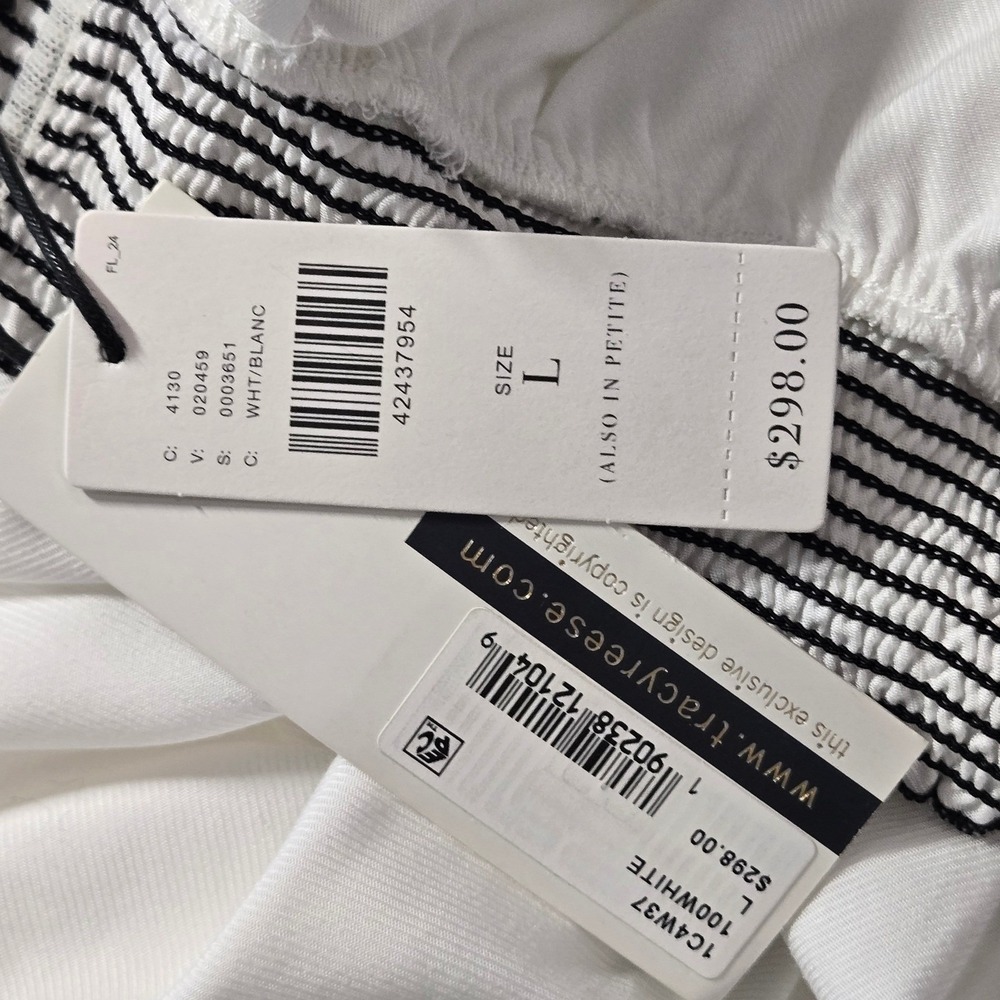 Anthropologie NEW TRACY REESE Strapless MISCHSA Dress White Pockets NWT $298 - Picture 11 of 16